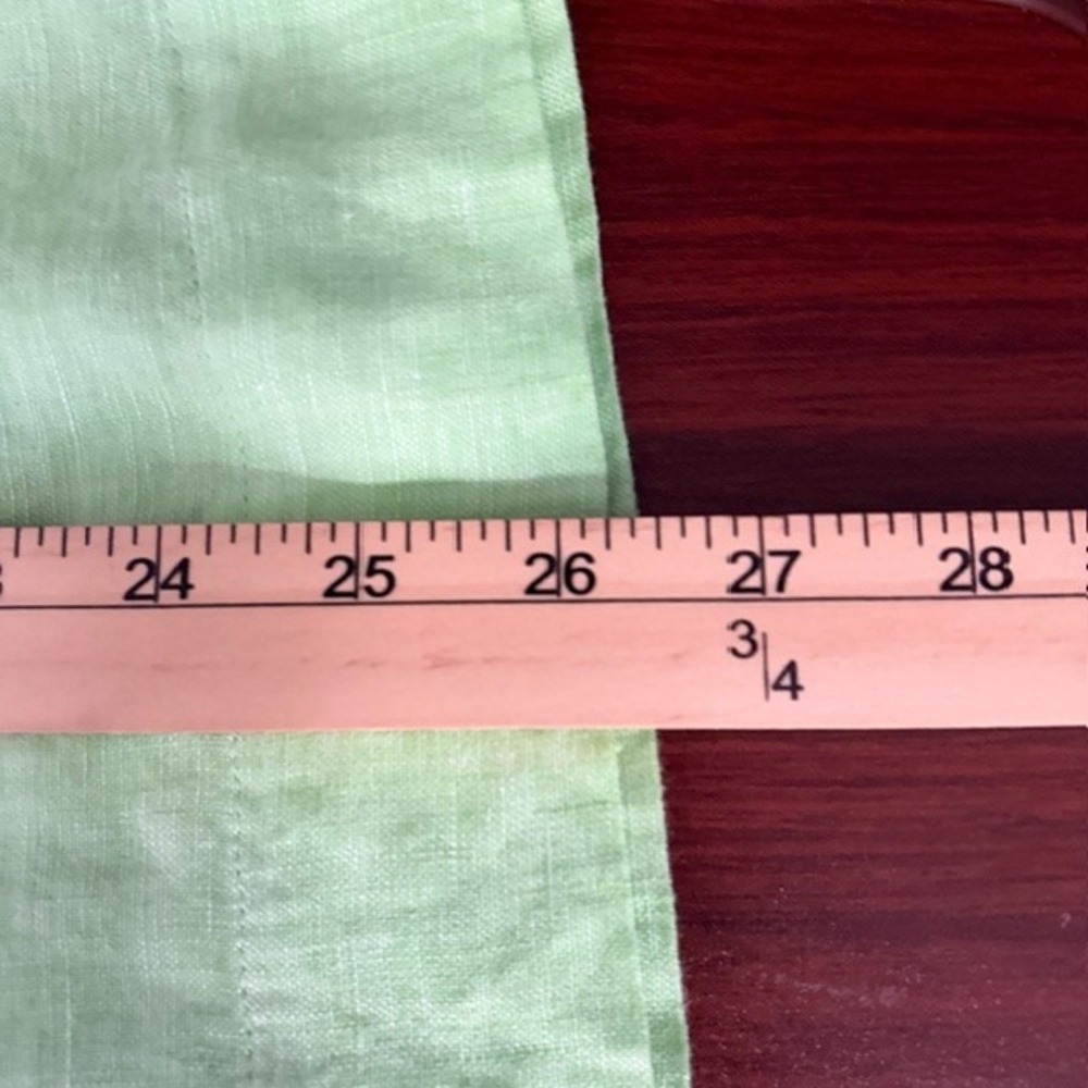 NWT Lilly Pulitzer Mialeigh Linen Top Jade Lime Elbow Sleeve Size 8 - Picture 9 of 9